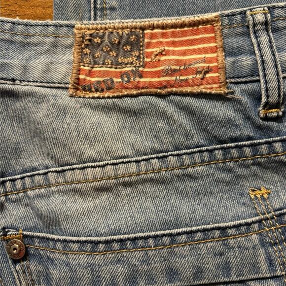 Red Ox Men’s 33 x 31.5 Jeans Straight Leg Blue Cotton Denim - Picture 3 of 8